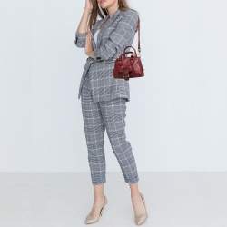 Pre Owned D&G Maroon Leather Satchel