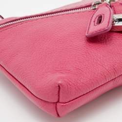 Pre Owned D&G Pink Leather Micol Shoulder Bag