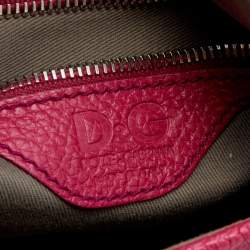 Pre Owned D&G Pink Leather Micol Shoulder Bag