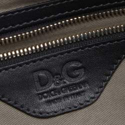 Pre Owned D&G Black Quilted Leather Lily Sport Crossbody Bag