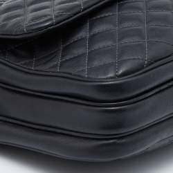 Pre Owned D&G Black Quilted Leather Lily Sport Crossbody Bag