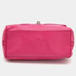 D&G Pink Leather Miss Dolce Top Handle Bag
