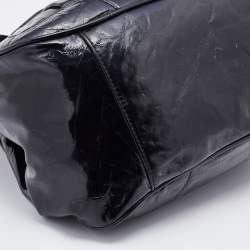 Pre Owned D&G Black Patent Leather Allyson Satchel