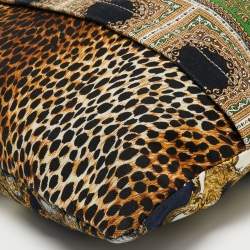 D&G Multicolor Printed Canvas Ania Chain Shoulder Bag