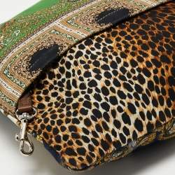 D&G Multicolor Printed Canvas Ania Chain Shoulder Bag