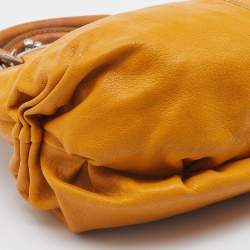 Pre Owned D&G Mustard Yellow Leather Hobo