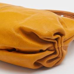 Pre Owned D&G Mustard Yellow Leather Hobo