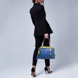 D&G Multicolour Quilted Leather Lily Glam Satchel