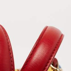 D&G Multicolour Quilted Leather Lily Glam Satchel