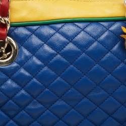 D&G Multicolour Quilted Leather Lily Glam Satchel