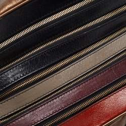 Pre Owned D&G Bronze/Multicolor Leather Lily Satchel