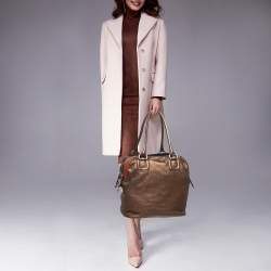 Pre Owned D&G Bronze/Multicolor Leather Lily Satchel