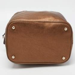 Pre Owned D&G Bronze/Multicolor Leather Lily Satchel