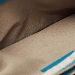 Pre Owned D&G Blue Quilted Leather Lily Glam Shoulder Bag