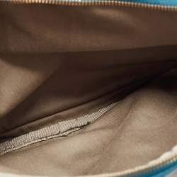 Pre Owned D&G Blue Quilted Leather Lily Glam Shoulder Bag