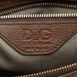 Pre Owned D&G Brown Leather Vilma Bag