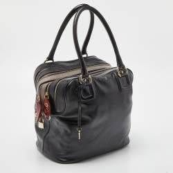 Pre Owned D&G Multicolor Leather Lily Bowler Bag