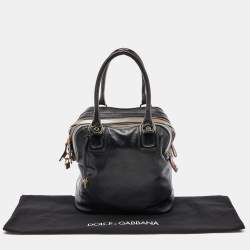 Pre Owned D&G Multicolor Leather Lily Bowler Bag