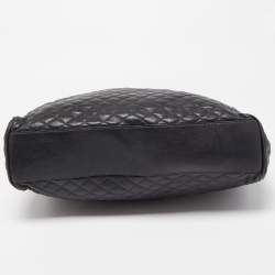 D&G Black Quilted Leather Lily Glam Tote