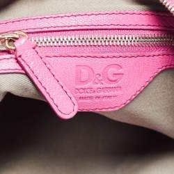 Pre Owned D&G Pink Leather Miss Allyson Shoulder Bag