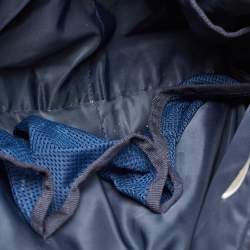 Pre Owned D&G Blue Denim And Leather Diaper Bag