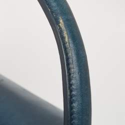 Pre Owned D&G Blue Denim And Leather Diaper Bag