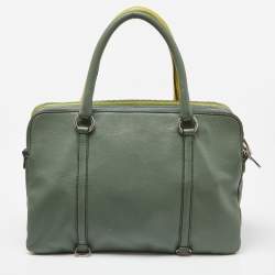 D&G Tri Color Leather Lily Twist Laptop Bag