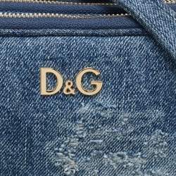 Pre Owned D&G Blue Denim Lily Crossbody Bag