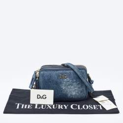 Pre Owned D&G Blue Denim Lily Crossbody Bag