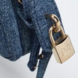Pre Owned D&G Blue Denim Lily Crossbody Bag