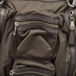 D&G Grey Nylon and Leather Mila Bag