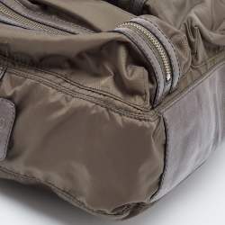 D&G Grey Nylon and Leather Mila Bag