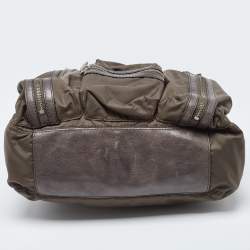 D&G Grey Nylon and Leather Mila Bag