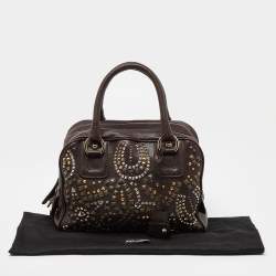 Pre Owned D&G Brown Leather Lily Zip Bag