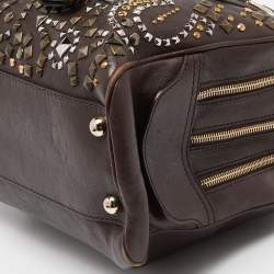 Pre Owned D&G Brown Leather Lily Zip Bag