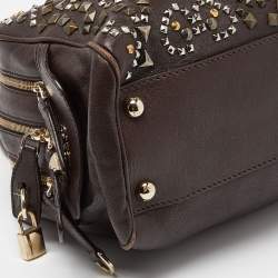 Pre Owned D&G Brown Leather Lily Zip Bag