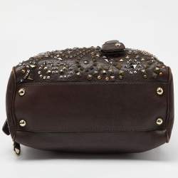 Pre Owned D&G Brown Leather Lily Zip Bag