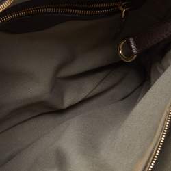 Pre Owned D&G Brown Leather Lily Zip Bag