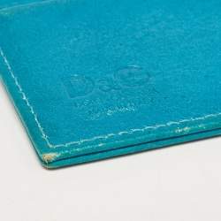 D&G Turquoise Blue Leather Card Holder