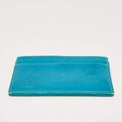 D&G Turquoise Blue Leather Card Holder