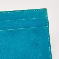 D&G Turquoise Blue Leather Card Holder