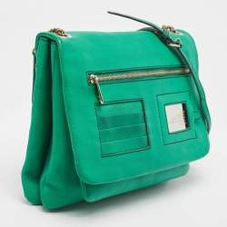 D&G Green Leather Ania Shoulder Bag