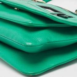 D&G Green Leather Ania Shoulder Bag