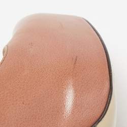 Pre Owned D&G Pink Leather Platform Pumps Size 37