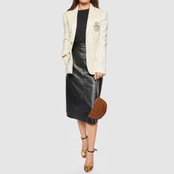 Pre Owned Diane von Furstenberg Brown Nubuck Leather Wristlet Pouch