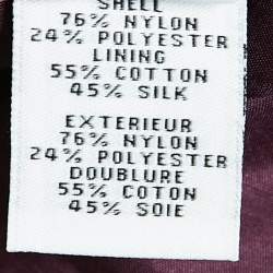 Pre Owned Diane Von Furstenberg Burgundy Sarita Flower Lace Shift Dress S