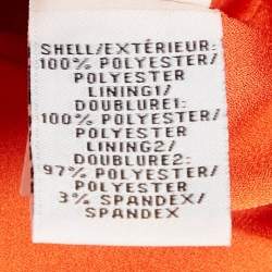 Diane Von Furstenberg Orange Tiana Guipure Midi Dress M