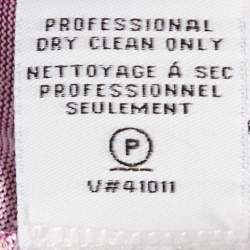 مملوكة مسبقًا Diane Von Furstenberg  Magenta Pink Floral Print Silk New Jeanne Two Wrap Dress XL