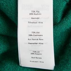 Diane Von Furstenberg Fall Green Wool Blend Astrid Dress L