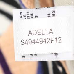 Pre Owned Diane Von Furstenberg Multicolor Printed Canvas Adella Midi Skirt M